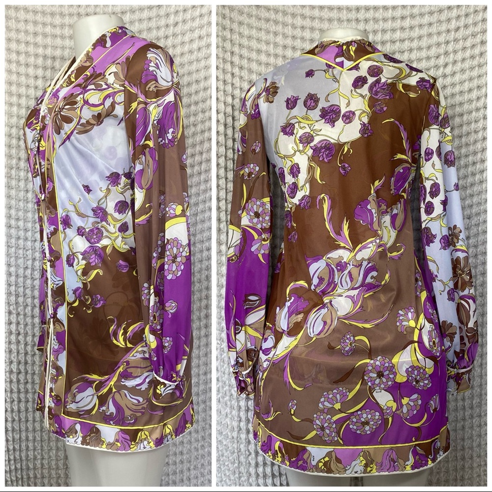 VTG 60’s Emilio Pucci Mod Psychedelic Set S - Picture 5 of 11